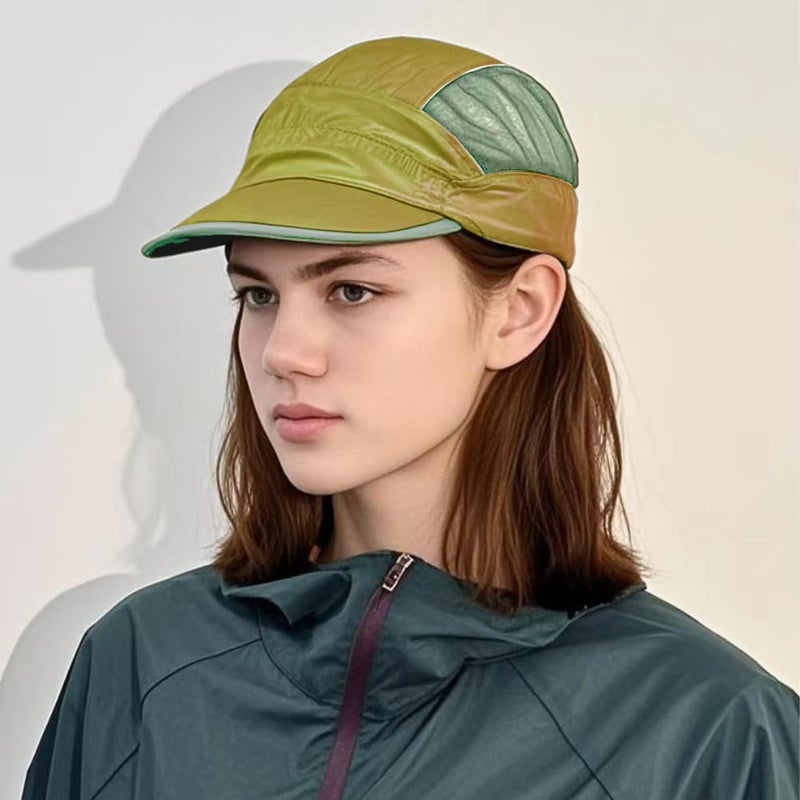 FASHIXD 5-Panel Hat for Men - Quick Dry Lightweight Outdoor Running Hat, Soft brimFoldable Adjustable Sun Protection Sports Design - Image 2